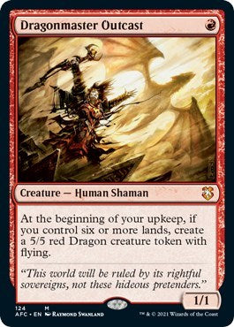 Dragonmaster Outcast (AFC) #124 Mythic Rare (Lightly Played) Commander: Adventures in the Forgotten Realms Magic: The Gathering: 2021