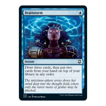 Brainstorm (AFC) #79 Common (Lightly Played) Commander: Adventures in the Forgotten Realms Magic: The Gathering: 2021