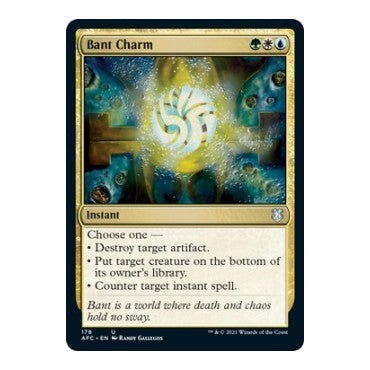 Bant Charm (AFC) #178 Uncommon (Lightly Played) Commander: Adventures in the Forgotten Realms Magic: The Gathering: 2021