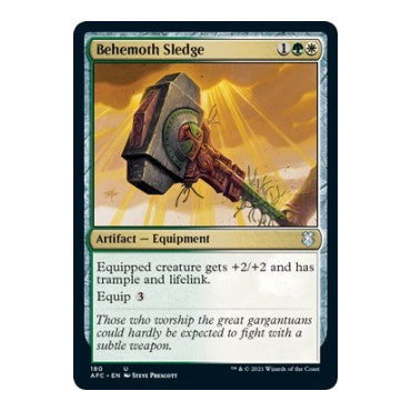 Behemoth Sledge (AFC) #180 Uncommon (Lightly Played) Commander: Adventures in the Forgotten Realms Magic: The Gathering: 2021