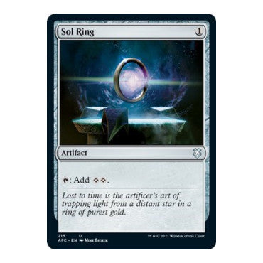 Sol Ring (AFC) #215 Uncommon (Lightly Played) Commander: Adventures in the Forgotten Realms Magic: The Gathering: 2021
