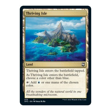 Thriving Isle (AFC) #270 Common (Lightly Played) Commander: Adventures in the Forgotten Realms Magic: The Gathering: 2021