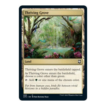 Thriving Grove (AFC) #268 Common (Lightly Played) Commander: Adventures in the Forgotten Realms Magic: The Gathering: 2021