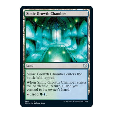 Simic Growth Chamber (AFC) #260 Uncommon (Lightly Played) Commander: Adventures in the Forgotten Realms Magic: The Gathering: 2021