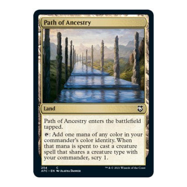 Path of Ancestry (AFC) #254 Common (Lightly Played) Commander: Adventures in the Forgotten Realms Magic: The Gathering: 2021