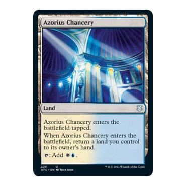 Azorius Chancery (AFC) #224 Uncommon (Lightly Played) Commander: Adventures in the Forgotten Realms Magic: The Gathering: 2021