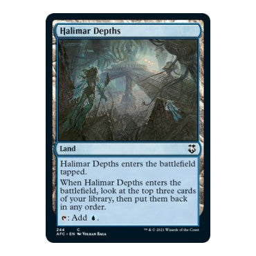 Halimar Depths (AFC) #244 Common (Lightly Played) Commander: Adventures in the Forgotten Realms Magic: The Gathering: 2021