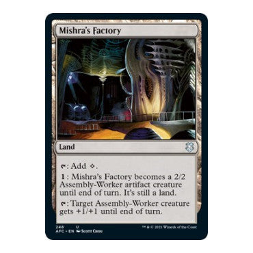 Mishra's Factory (AFC) #248 Uncommon (Lightly Played) Commander: Adventures in the Forgotten Realms Magic: The Gathering: 2021