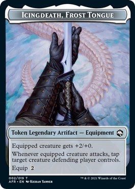 Icingdeath Frost Tongue Token (AFR) #2 T (Lightly Played) Adventures in the Forgotten Realms Magic: The Gathering: 2021
