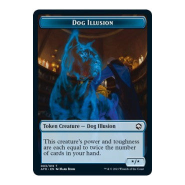 Dog Illusion Token (AFR) #3 Token (Lightly Played) Adventures in the Forgotten Realms Magic: The Gathering: 2021