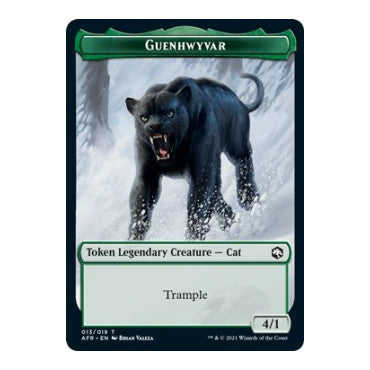 Guenhwyvar Token (AFR) #13 Token Adventures in the Forgotten Realms Magic: The Gathering: 2021