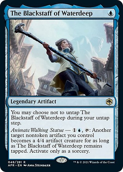 The Blackstaff of Waterdeep (PPAFR) #48p Rare (Lightly Played) Promo Pack: Adventures in the Forgotten Realms Magic: 2021
