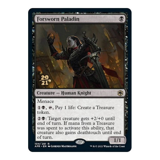 Forsworn Paladin (PRE) #104 Rare (Foil Lightly Played) Prerelease Cards Magic: The Gathering: 2026