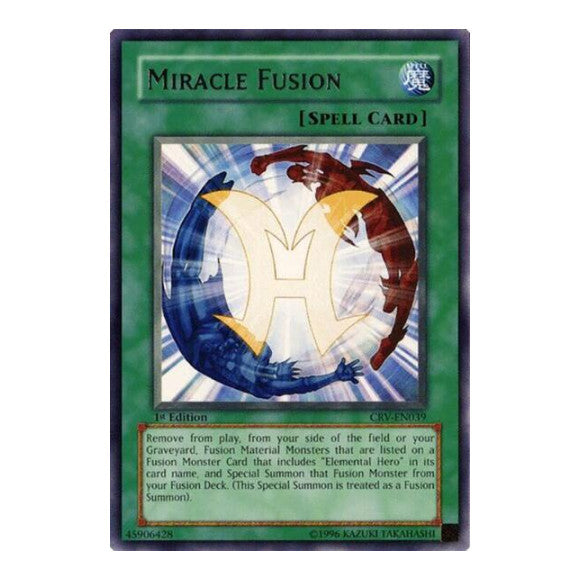 Miracle Fusion (CRV) #CRV-EN039 Rare (Unlimited Heavily Played) Cybernetic Revolution YuGiOh: 2005
