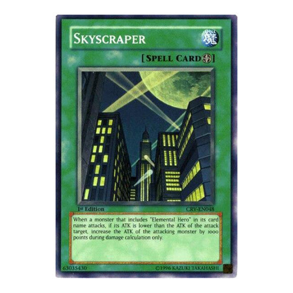 Skyscraper (CRV) #CRV-EN048 Super Rare (1st Edition Moderately Played) Cybernetic Revolution YuGiOh: 2005