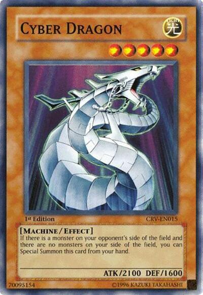 Cyber Dragon (CRV) #CRV-EN015 Super Rare (1st Edition Damaged) Cybernetic Revolution YuGiOh: 2005