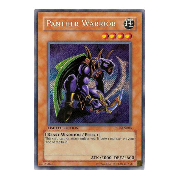 Panther Warrior (CT2) #CT2-EN006 Secret Rare (Limited Lightly Played) 2005 Collectors Tin YuGiOh: 2005
