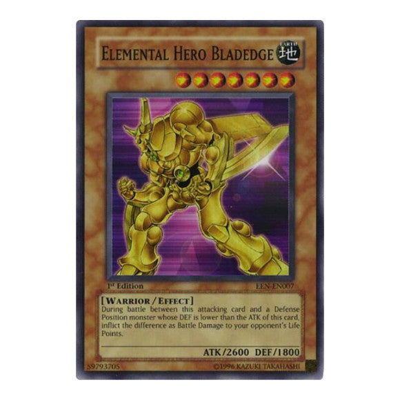 Elemental Hero Bladedge (EEN) #EEN-EN007 Super Rare Elemental Energy YuGiOh: 2005
