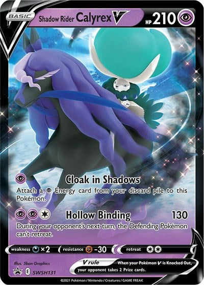 Shadow Rider Calyrex V SWSH131 (SWSD) #SWSH131 Promo (Holofoil Near Mint) SWSH: Sword & Shield Promo Cards Pokemon: 2019