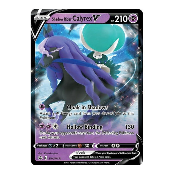 Shadow Rider Calyrex V SWSH131 (SWSD) #SWSH131 Promo (Holofoil Near Mint) SWSH: Sword & Shield Promo Cards Pokemon: 2019