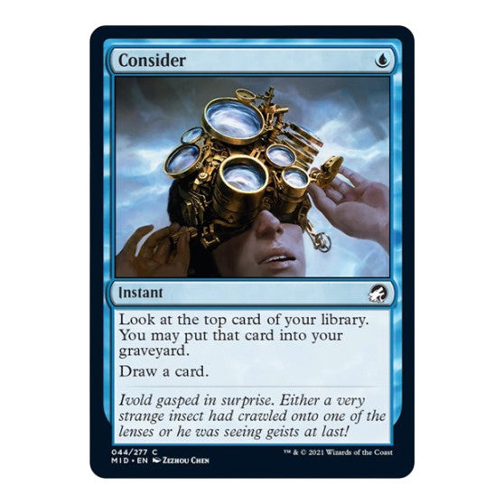 Consider (MID) #44 Common (Lightly Played) Innistrad: Midnight Hunt Magic: The Gathering: 2021