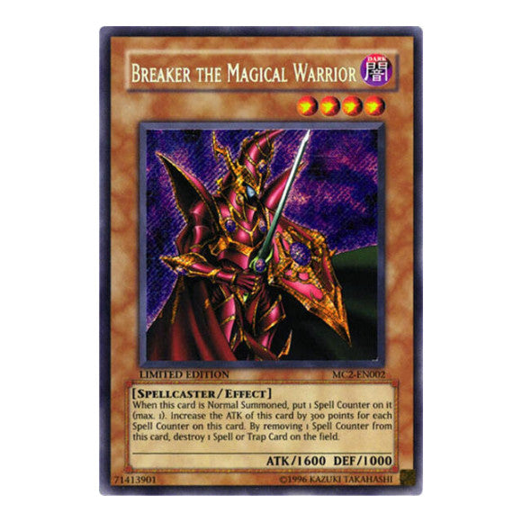 Breaker the Magical Warrior (MC2) #MC2-EN002 Secret Rare (Limited Heavily Played) Master Collection Volume 2 YuGiOh: 2005