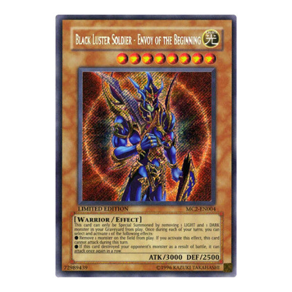 Black Luster Soldier Envoy of the Beginning (MC2) #MC2-EN004 Secret Rare (Limited Moderately Played) Master Collection Volume 2 YuGiOh: 2005