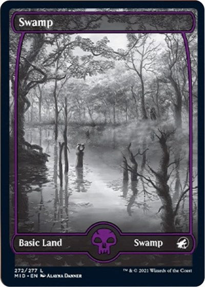 Swamp 272 (MID) #272 Land (Foil Near Mint) Innistrad: Midnight Hunt Magic: 2021