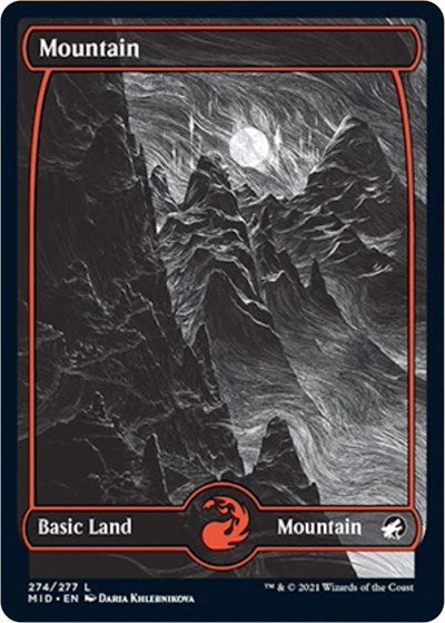 Mountain 274 (MID) #274 Land (Lightly Played) Innistrad: Midnight Hunt Magic: 2021