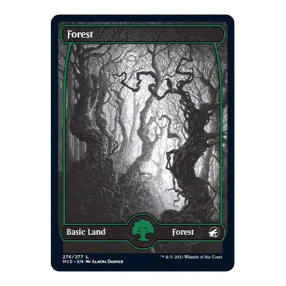 Forest (276) (MID) #276 Land (Lightly Played) Innistrad: Midnight Hunt Magic: The Gathering: 2021