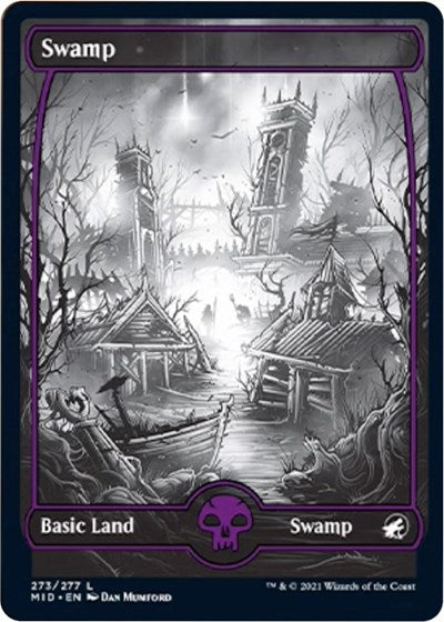 Swamp 273 (MID) #273 Land (Lightly Played) Innistrad: Midnight Hunt Magic: 2021