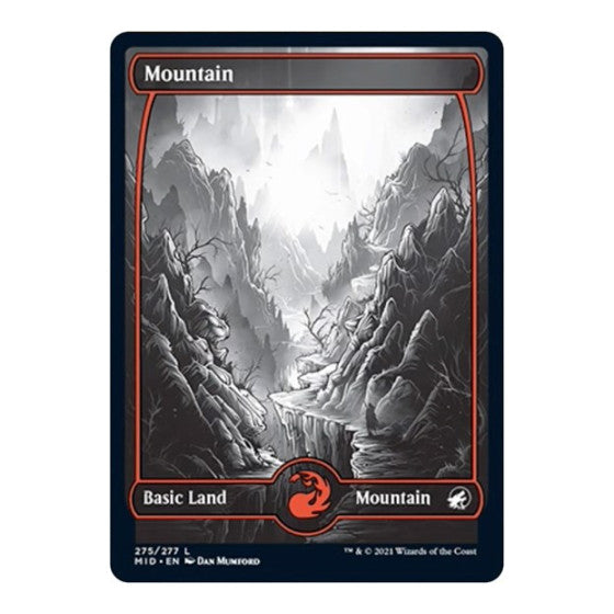 Mountain 275 (MID) #275 Land (Lightly Played) Innistrad: Midnight Hunt Magic: The Gathering: 2021