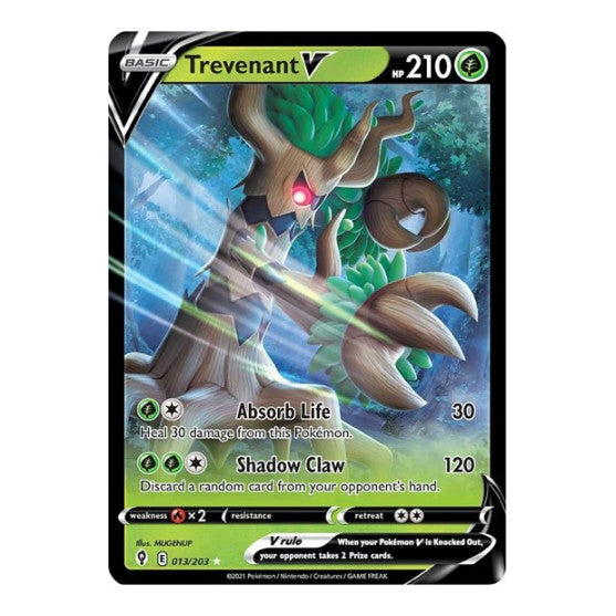 Trevenant V (SWSH07) #013/203 Ultra Rare (Holofoil Near Mint) SWSH07: Evolving Skies Pokemon: 2021