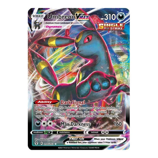 Umbreon VMAX (SWSH07) #095/203 Ultra Rare (Holofoil Near Mint) SWSH07: Evolving Skies Pokemon: 2021