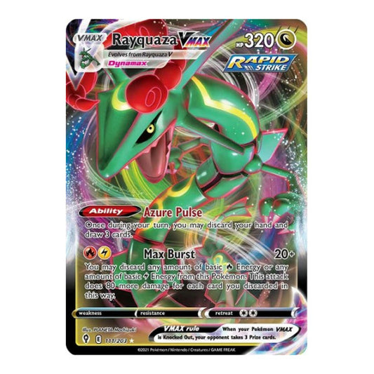 Rayquaza VMAX (SWSH07) #111/203 Ultra Rare (Holofoil Lightly Played) SWSH07: Evolving Skies Pokemon: 2021