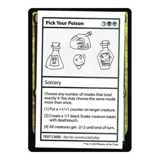 Pick Your Poison (No PW Symbol) (CMB1) #97 Special (Near Mint) Mystery Booster: Convention Edition Exclusives Magic: The Gathering: 2019