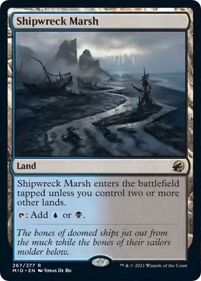 Shipwreck Marsh (MID) #267 Rare (Lightly Played) Innistrad: Midnight Hunt Magic: The Gathering: 2021