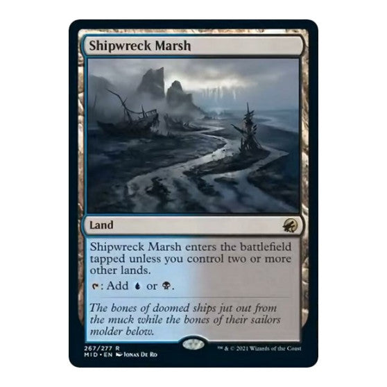 Shipwreck Marsh (MID) #267 Rare (Lightly Played) Innistrad: Midnight Hunt Magic: The Gathering: 2021