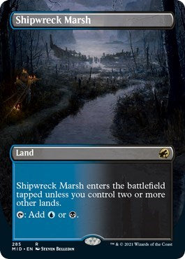 Shipwreck Marsh Borderless (MID) #285 Rare (Lightly Played) Innistrad: Midnight Hunt Magic: The Gathering: 2021