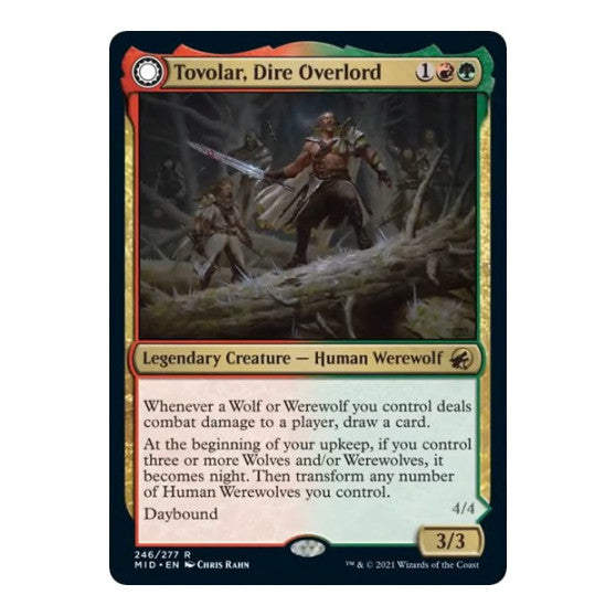 Tovolar Dire Overlord (MID) #246 Rare (Lightly Played) Innistrad: Midnight Hunt Magic: The Gathering: 2021