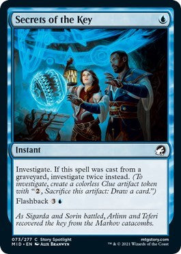 Secrets of the Key (MID) #73 Common (Lightly Played) Innistrad: Midnight Hunt Magic: The Gathering: 2021
