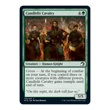 Candlelit Cavalry (MID) #175 Common Innistrad: Midnight Hunt Magic: The Gathering: 2021