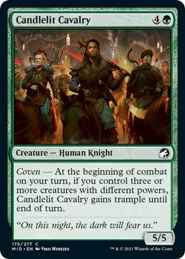 Candlelit Cavalry (MID) #175 Common (Lightly Played) Innistrad: Midnight Hunt Magic: The Gathering: 2021