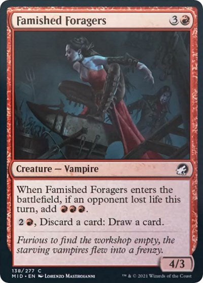 Famished Foragers (MID) #138 Common (Lightly Played) Innistrad: Midnight Hunt Magic: The Gathering: 2021