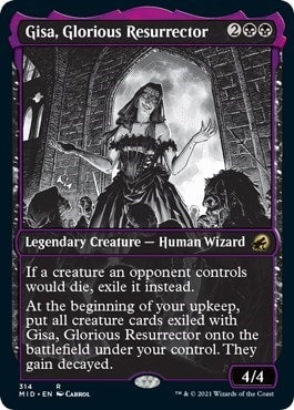 Gisa Glorious Resurrector Showcase (MID) #314 Rare (Near Mint) Innistrad: Midnight Hunt Magic: The Gathering: 2021