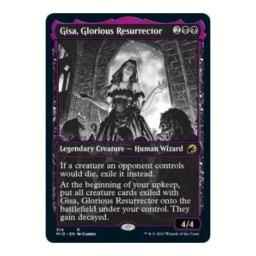 Gisa Glorious Resurrector Showcase (MID) #314 Rare Innistrad: Midnight Hunt Magic: The Gathering: 2021
