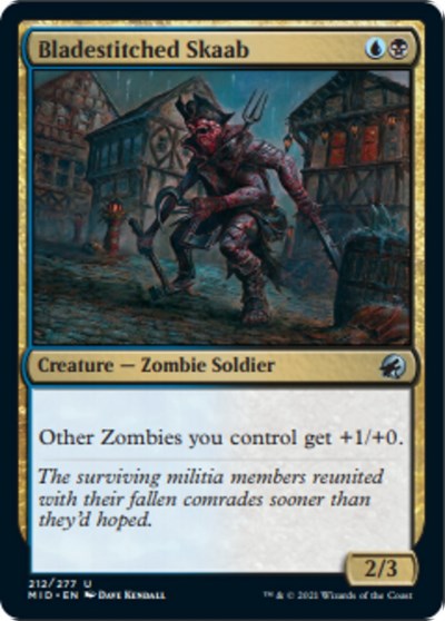 Bladestitched Skaab (MID) #212 Uncommon (Lightly Played) Innistrad: Midnight Hunt Magic: 2021