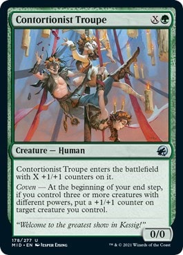 Contortionist Troupe (MID) #178 Uncommon (Lightly Played) Innistrad: Midnight Hunt Magic: The Gathering: 2021