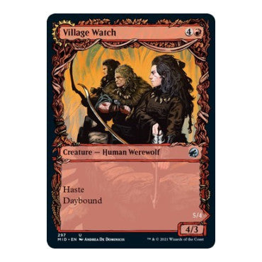 Village Watch Showcase (MID) #297 Uncommon (Lightly Played) Innistrad: Midnight Hunt Magic: The Gathering: 2021