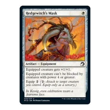 Hedgewitch's Mask (MID) #23 Common (Lightly Played) Innistrad: Midnight Hunt Magic: The Gathering: 2021